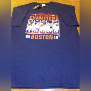 Boston Red Sox 2018 World Series Champions Navy Blue XL T-Shirt Betts Bogaerts
